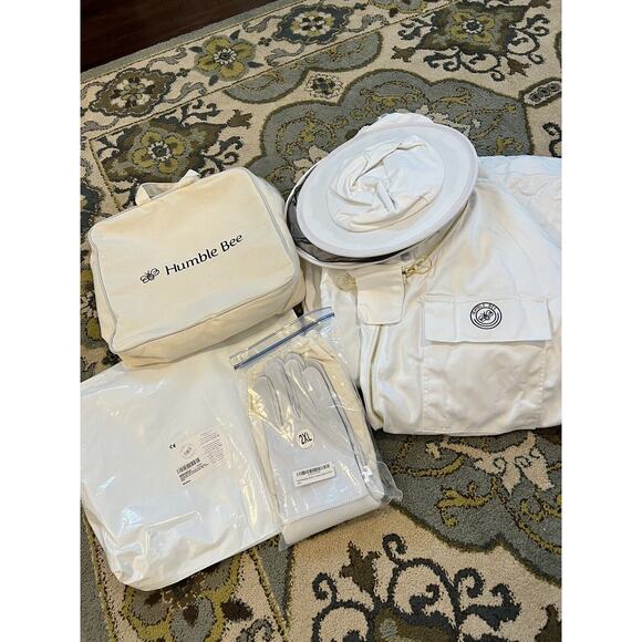 NEW Humble Bee 410P Big And Tall Polycotton Beekeeper Suit With Round Veil 6XL - Picture 12 of 12